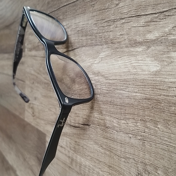 Ray Ban Thick Black Lensed Matte Black Camouflage Texture Unisex Eyeglasses - Picture 2 of 10